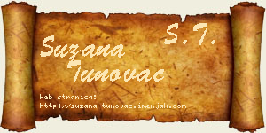 Suzana Tunovac vizit kartica